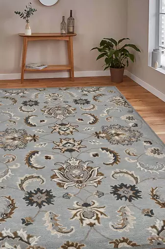 Rug  area rug 8x10 feet wool anti slip cotton backing carpet ideal for bedroom living room.