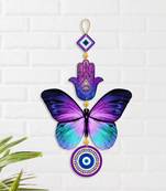 Decorative Wall Hanging For Door Entrance, Butterfly Evil Eye Wall Hanging For Protection And Elegance Home