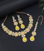 traditional kundan stone choker necklace jewellery set 