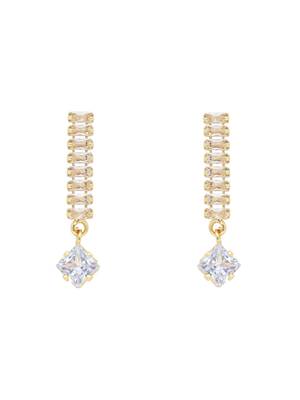 cubic zirconia american diamond necklace jewellery set for women 4