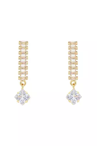 cubic zirconia american diamond necklace jewellery set for women