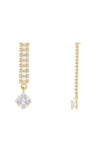 cubic zirconia american diamond necklace jewellery set for women