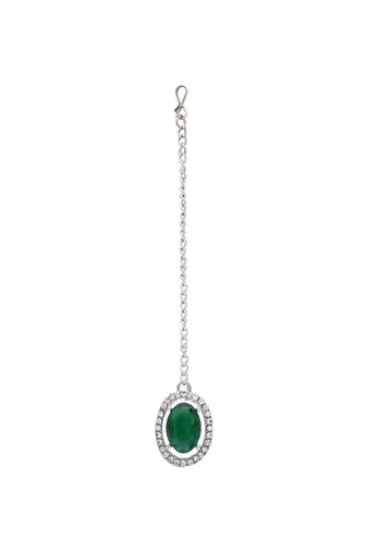 silver plated stylish design crystal diamond necklace jewellery set 