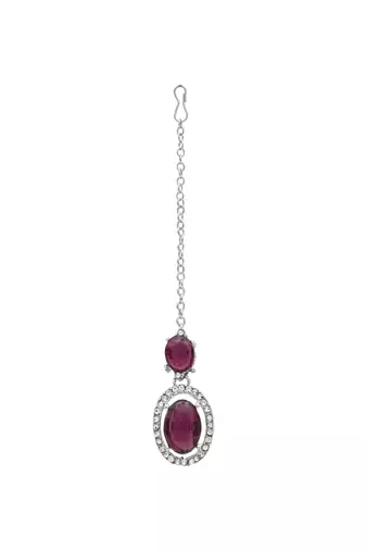 silver plated stylish design crystal diamond necklace jewellery set 