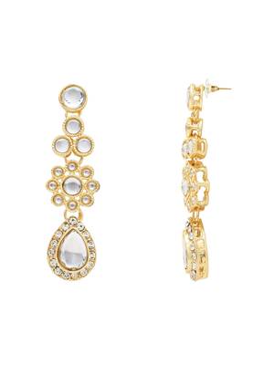 traditional kundan & stone choker necklace jewellery set  4