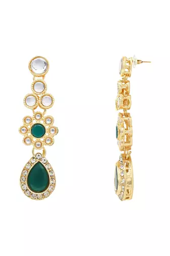 traditional kundan & stone choker necklace with earrings & maang tikka jewellery set 