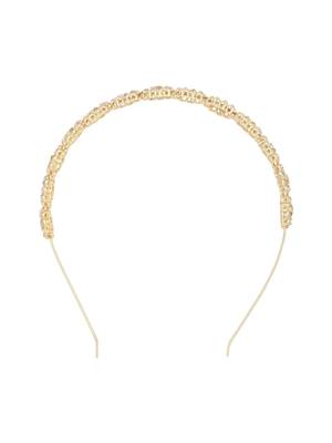 traditional rajasthani floral design kundan & pearl sheeshphool/mathapatti/hairband  4