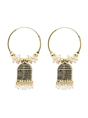 traditional afghani stylish fancy design jhumka earrings combo for women 4