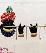 Lord Krishna Iron Key Holder for Home and Office Decor