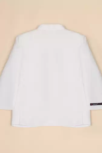 Boys white bandhgala blazer