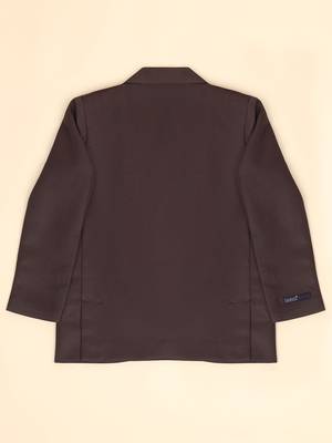 Coffee brown boys blazer suit 3