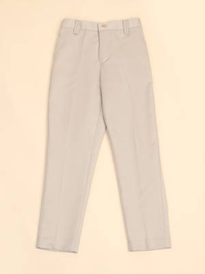 Beige boys bandhgala blazer suit 4