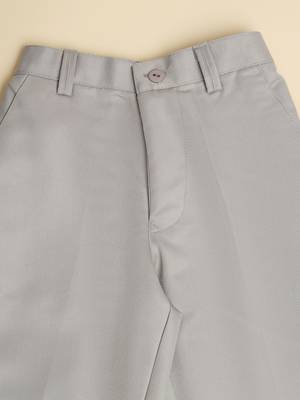Grey kids cotton trousers 2