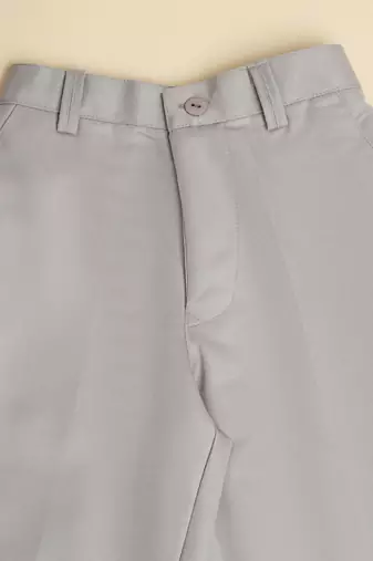 Grey kids cotton trousers