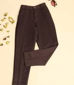 Brown kids cotton trousers