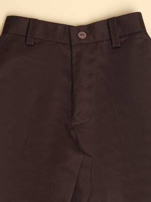 Brown kids cotton trousers 2