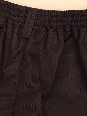 Brown kids cotton trousers 3