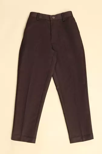 Brown kids cotton trousers