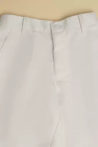White kids cotton trousers