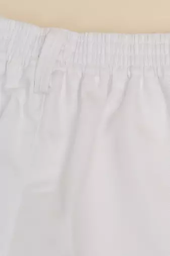 White kids cotton trousers