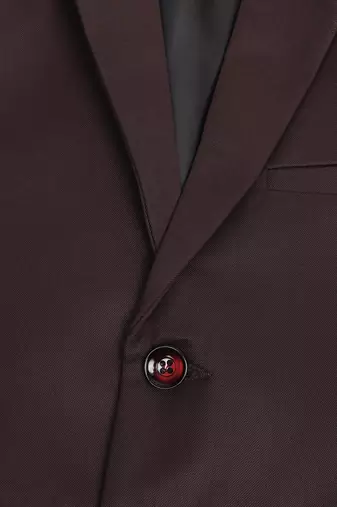 Boys coffee brown notched lapel blazer
