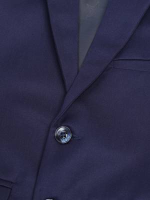 Boys blue notched lapel blazer 2