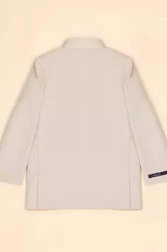 Boys beige bandhgala blazer