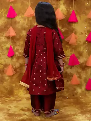 Kid1 bindu anarkali pant set 2