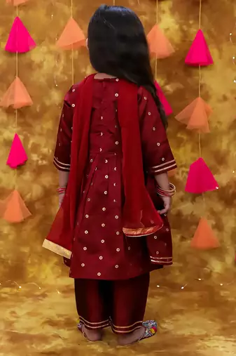 Kid1 bindu anarkali pant set
