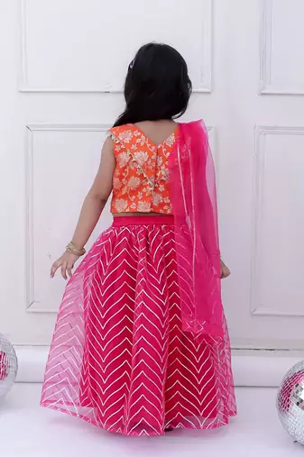 Kid1 miss glam lehenga set