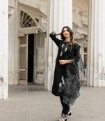 Women Cotton Straight Kurta With Pant And Dupatta