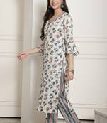 women's rayon jaipuri printed kurta with pant
