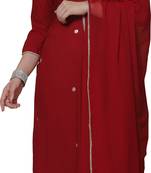 women's rayon slub solid kurta & pant with dupatta