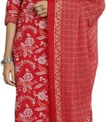 women's pure cambric cotton jaipuri printed kurta & pant with dupatta