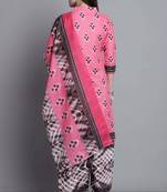 light pink  cotton blend printed ready to wear patiala salwar suit