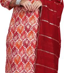 women's rayon foil printed kurta & pant with dupatta