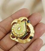 Black onyx handmade meenakari vintage ring Adjustable