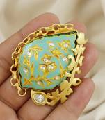 Polki handmade meenakari vintage Adjustable ring Adjustable