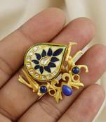 Lapis lazuli handmade meenakari vintage ring Adjustable