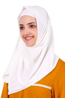 Mustard Jersey Lace Abaya 7