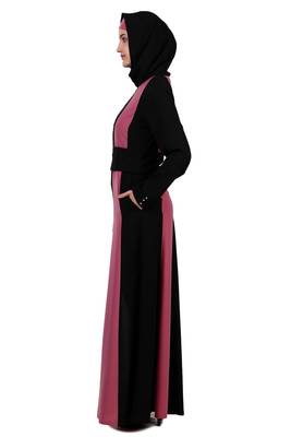 Multi Color Multi Panel Flared Abaya 2