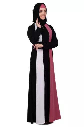 Multi Color Multi Panel Flared Abaya