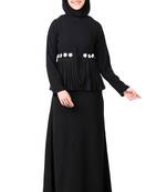 Frilled Georgette Waist A-Line Nida Abaya