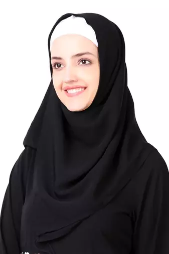 Frilled Georgette Waist A-Line Nida Abaya