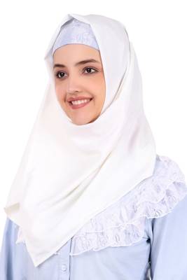 Drawstring Lace Embellished Cotton Chambray Abaya 6
