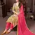 Mustard printed & handwork rayonsalwar kameez alia cut with two pocket stitched