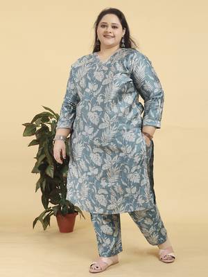 Green digital print & handwork lichi viscose salwar kameez readymade with two pocket stitched 2