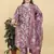 Deep dusty rose digital print & handwork lichi viscose salwar kameez readymade with two pocket stitched