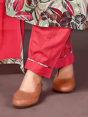 pista green rayon salwar kameez with printed work 5