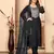 Black embroidery & sequence rayon salwar kameez readymade with two pockets stitched